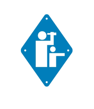Chrismar Lookout/Viewpoint Sign - Blue Diamond