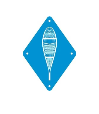 Chrismar Snowshoe Sign - Blue Diamond