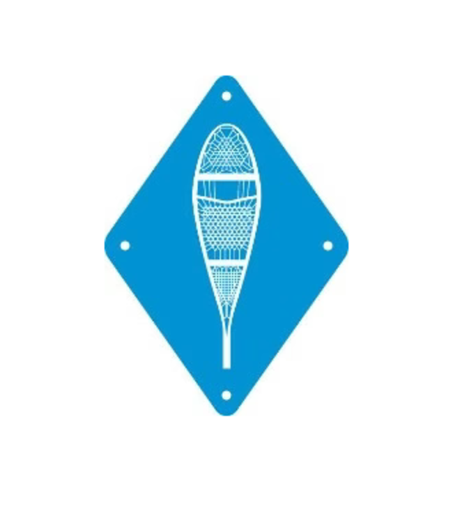 Chrismar Snowshoe Sign - Blue Diamond