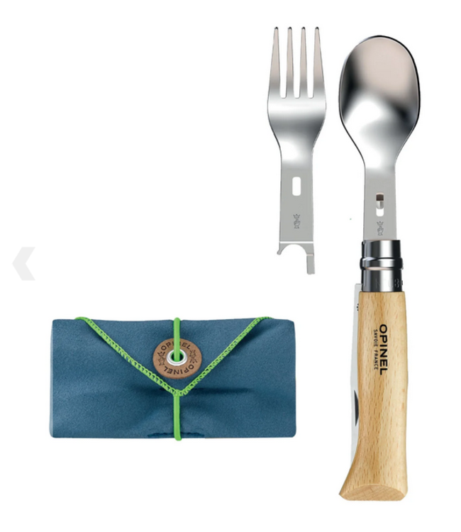 Opinel Opinel  Picnic+ Cutlery Complete Set with No.08 Folding Knife