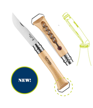 Opinel Opinel  No.10 Corkscrew Stainless Steel Folding Knife with Bottle Opener