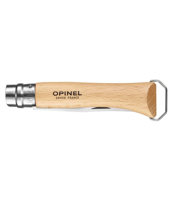 Opinel Opinel  No.10 Corkscrew Stainless Steel Folding Knife with Bottle Opener