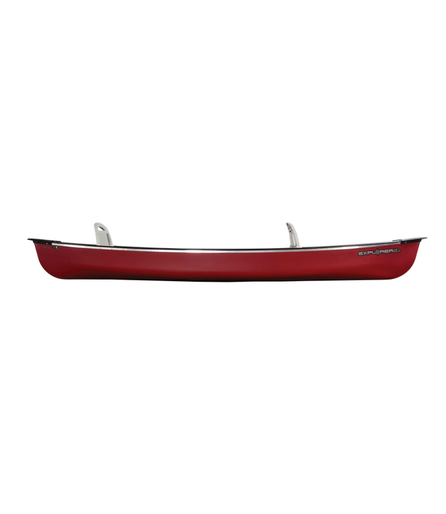 Pelican Pelican Canoe Explorer 14.6 DLX  - Burgundy Red / Tin Grey Folding Seat