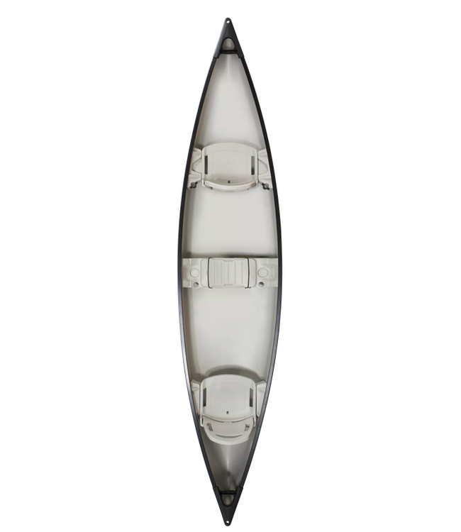 Pelican Pelican Canoe Explorer 14.6 DLX  - Burgundy Red / Tin Grey Folding Seat