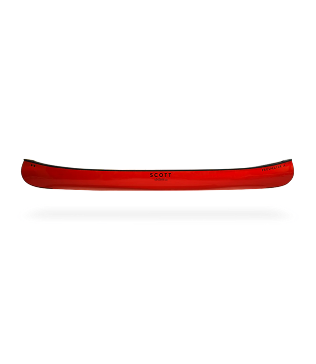 Scott Canoe Abitibi & co. - Scott Canoe - Kevlar Prospector 16' Red with Kevlar Skid Plate, Kneeling Thwart, & Gelcoat