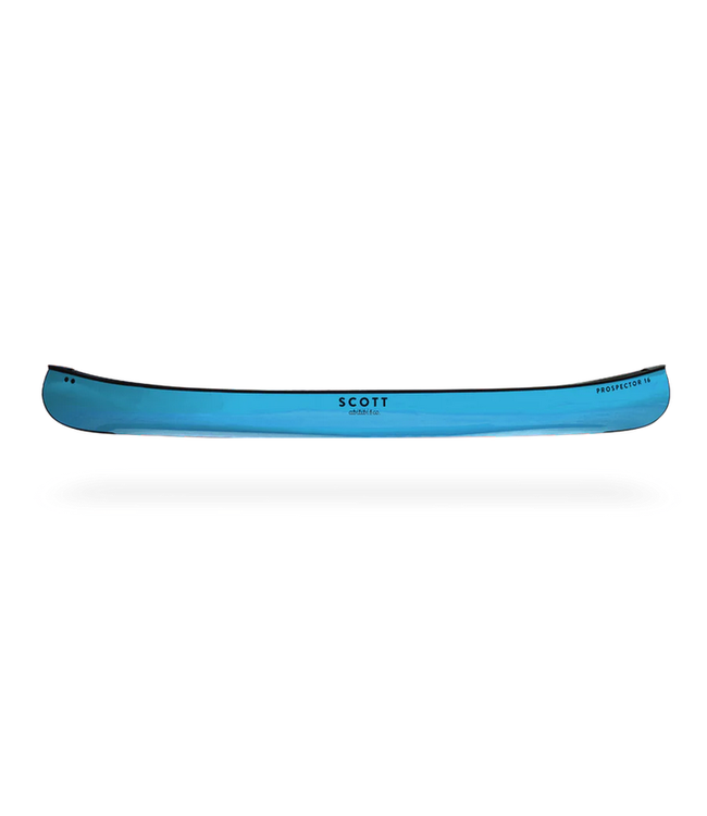 Scott Canoe Abitibi & co. - Scott Canoe - Kevlar Prospector 16' Light Blue with Kevlar Skid Plate, Kneeling Thwart & Gelcoat