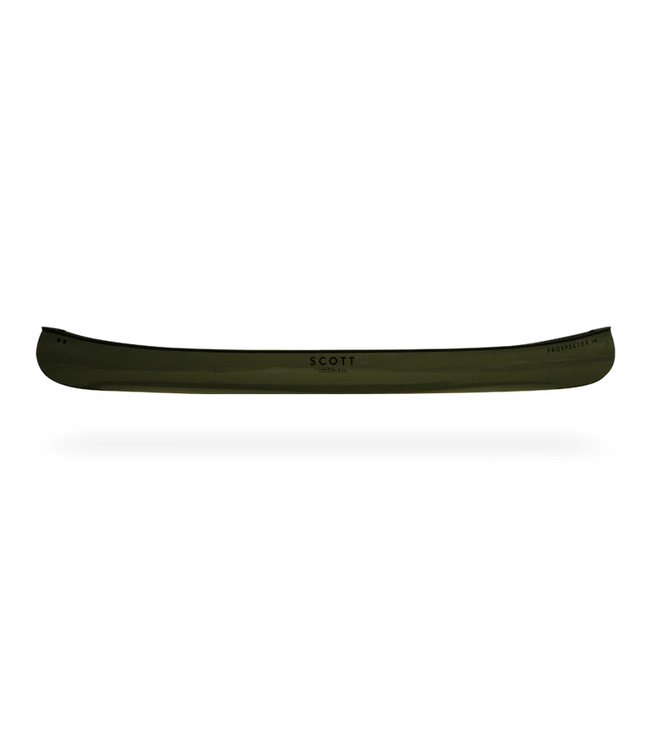 Scott Canoe Abitibi & co. - Scott Canoe - Kevlar Prospector 16' Olive with Kevlar Skid Plate, Kneeling Thwart, & Gelcoat