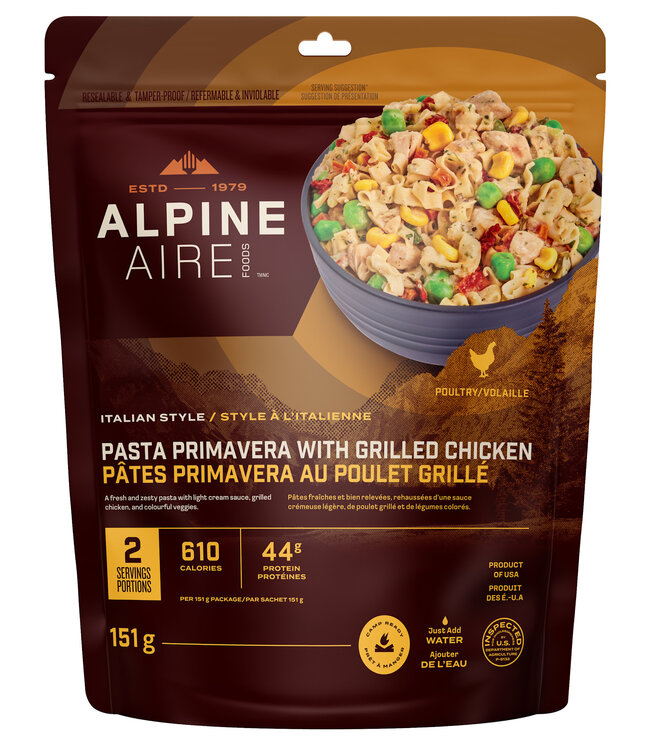 AlpineAire Copy of AlpineAire Pasta Marinara with Mushrooms