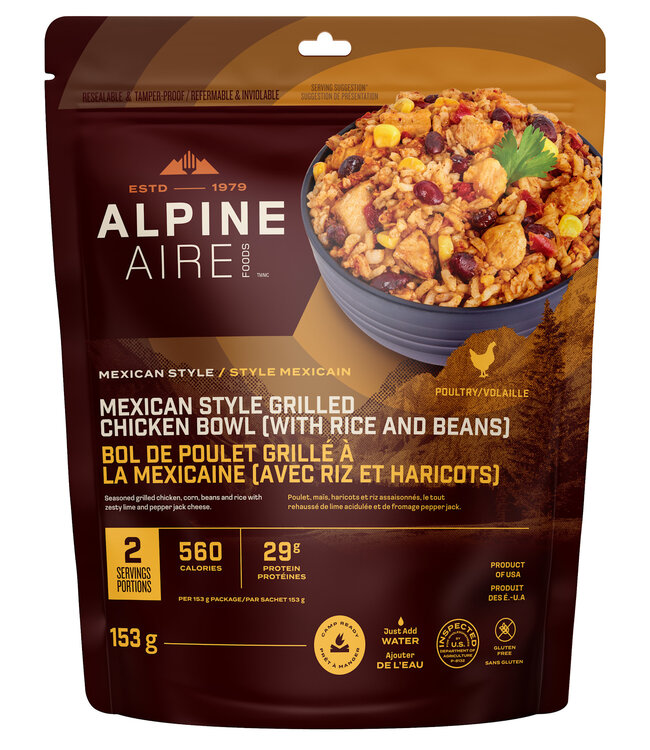 AlpineAire AlpineAire Mexican Style Grilled Chicken Bowl