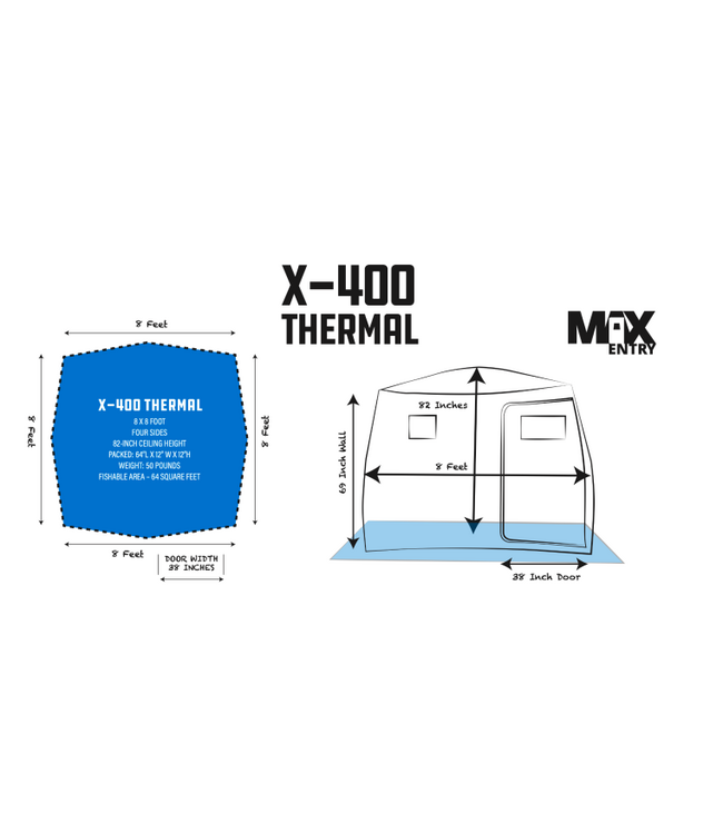 Clam Clam X-400 Thermal Ice Shelter Hub