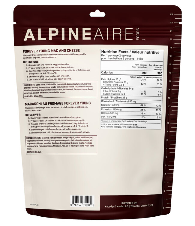 AlpineAire AlpineAire Forever Young Mac & Cheese