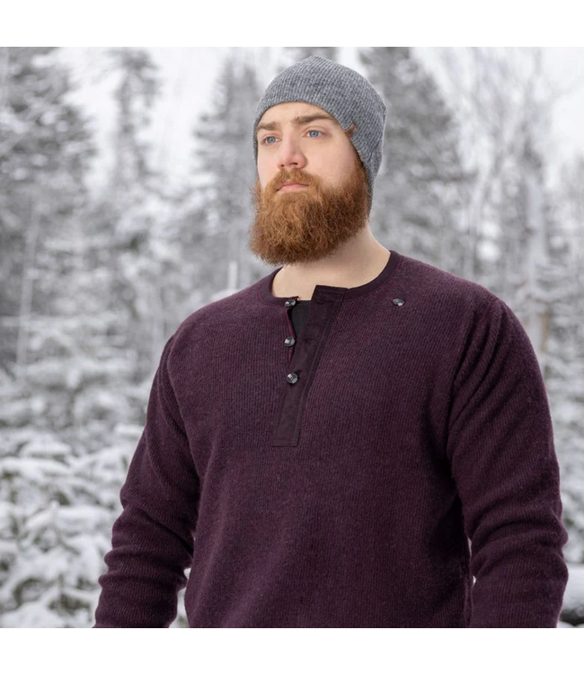 Stanfield's Stanfield's Men's Heritage Fleece Lined Heavy Weight Wool Henley