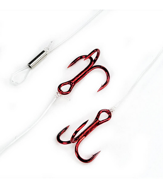 Gamakatsu Gamakatsu Treble Stinger - Coated Wire Pearl Red 2.5"