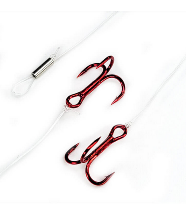 Gamakatsu Gamakatsu Treble Stinger - Coated Wire Pearl Red 2.5"