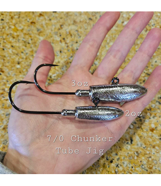 Drop Tine Tackle Drop Tine Tackle Chunker Tube Jigs - 7/0 Heavy Duty Hook 2 pk.