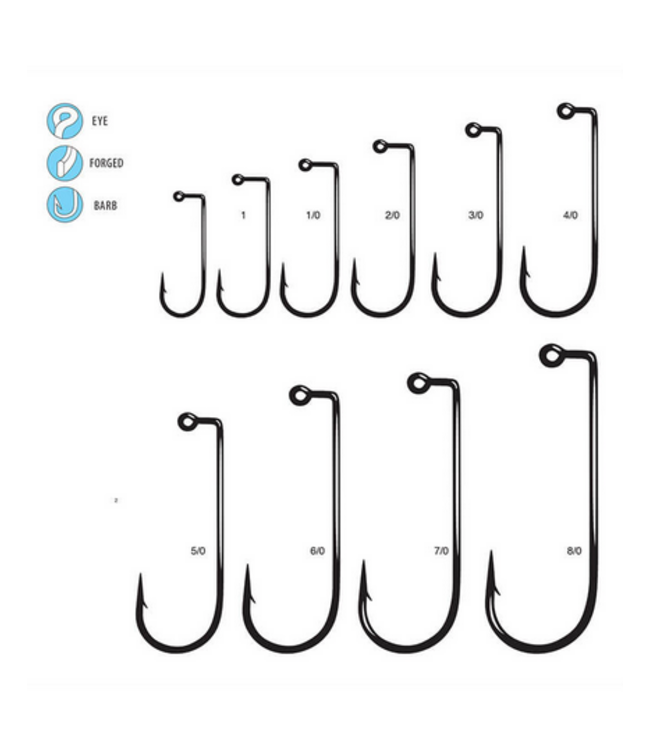 Gamakatsu Gamakatsu Jig 90 Heavy Wire Round Bend Hook - 25 pk