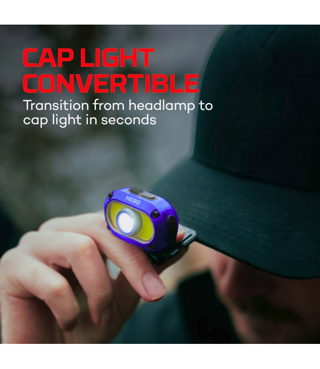 Nebo NEBO Mycro 550+ Lumen Headlamp & Cap Light