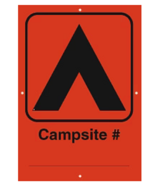 Chrismar Campsite Sign - Large Numbered