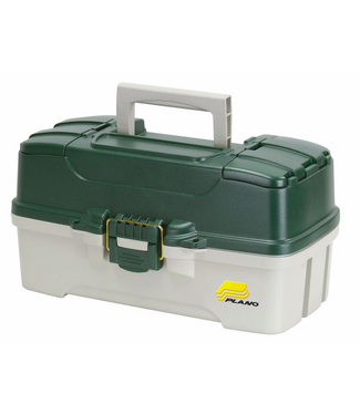 Plano Plano 3 Tray Tackle Box w/dual Top Access - Green/Off White