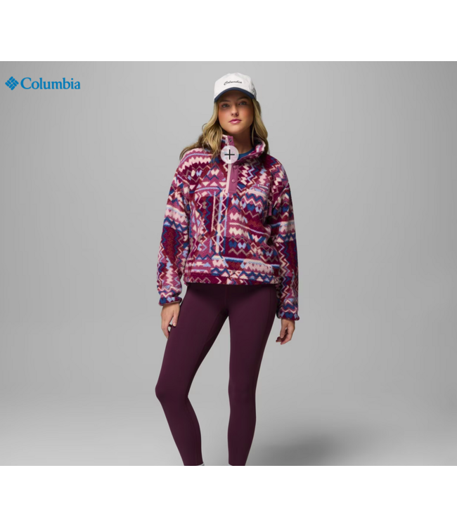 Columbia Columbia Women's Helvetia II Printed Cropped Half Snap Fleece Pullover