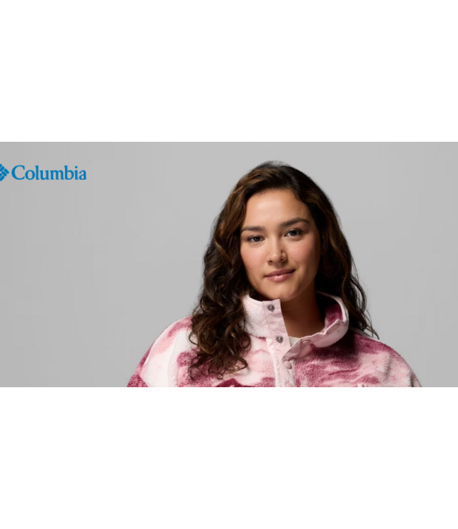 Columbia Columbia Women's Helvetia II Printed Cropped Half Snap Fleece Pullover