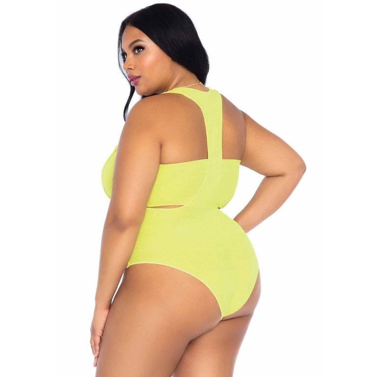 LEG AVENUE BANDEAU TOP AND BODYSUIT SET PLUS SIZE