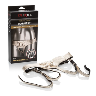 CALIFORNIA EXOTIC HER ROYAL HARNESS THE REGAL EMPRESS GOLD