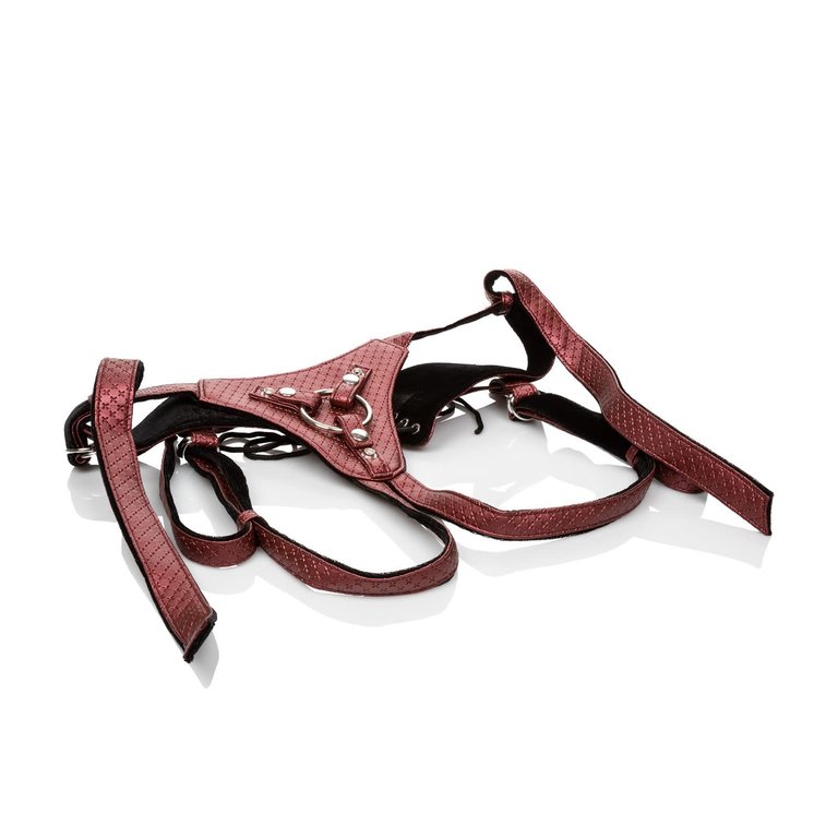 CALIFORNIA EXOTIC HER ROYAL HARNESS THE REGAL QUEEN RED