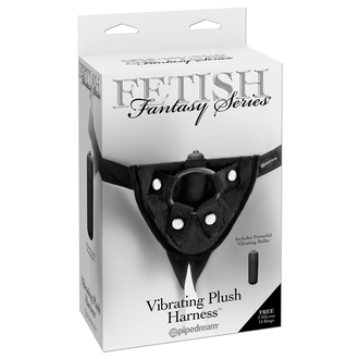 PIPEDREAM PLUSH VIBRATING HARNESS