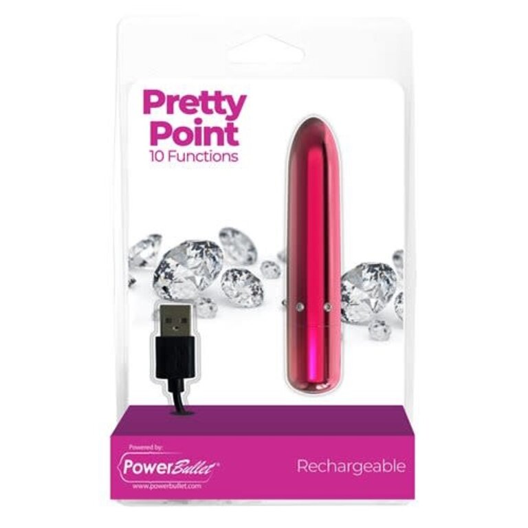BMS PRETTY POINT 4IN 10 FUNCTION BULLET PINK