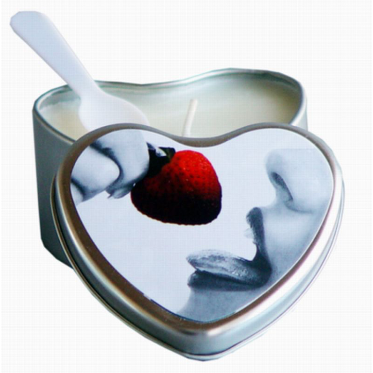 EARTHLY BODY EDIBLE CANDLE STRAWBERRY 4 OZ