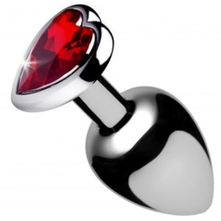 XR BRANDS RED HEART GEM ANAL PLUG