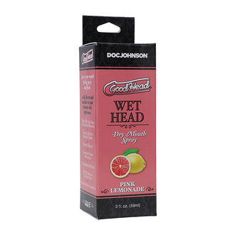 DOC JOHNSON GOODHEAD WET HEAD DRY MOUTH SPRAY PINK LEMONADE 2 OZ