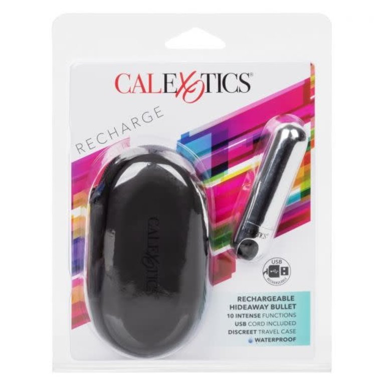 CALIFORNIA EXOTIC RECHARGEABLE HIDEAWAY BULLET SILVER