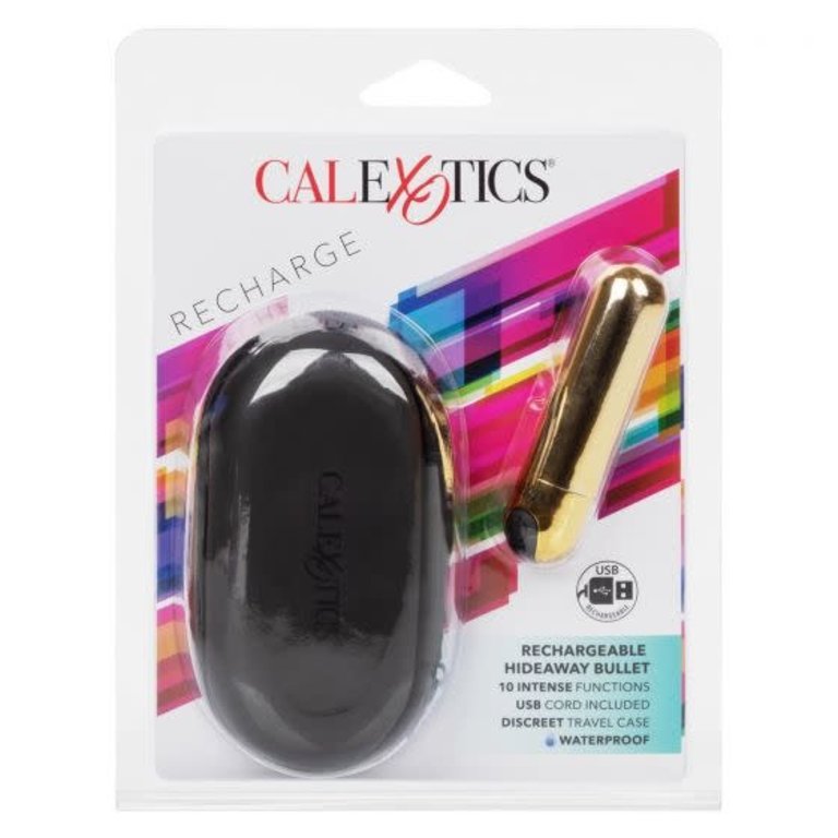 CALIFORNIA EXOTIC RECHARGEABLE HIDEAWAY BULLET GOLD