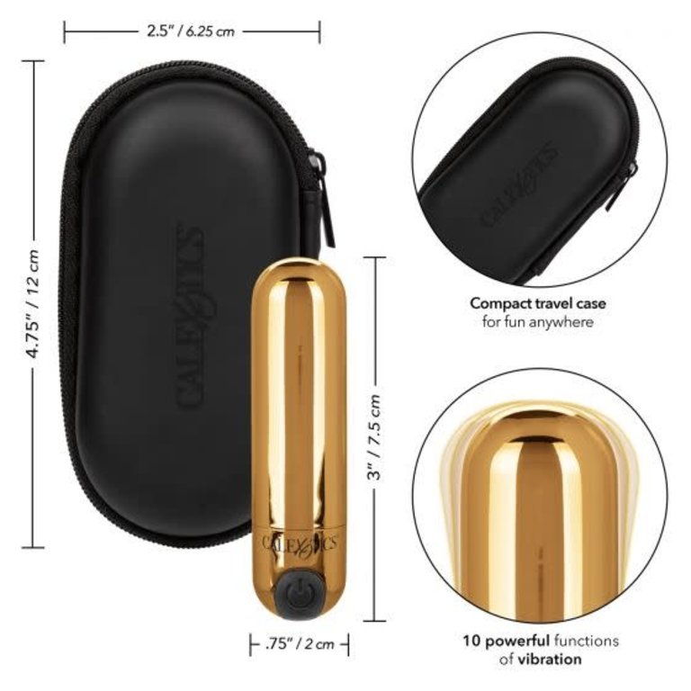 CALIFORNIA EXOTIC RECHARGEABLE HIDEAWAY BULLET GOLD