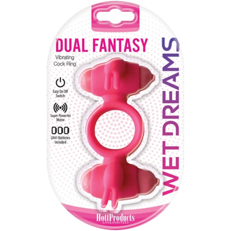 HOTT PRODUCTS DUAL FANTASY DUAL COCKRING W/ MOTOR