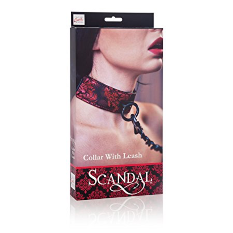 CALIFORNIA EXOTIC SCANDAL COLLAR WITH LEASH