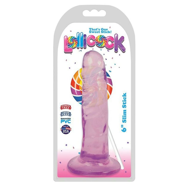 LOLLICOCK 6" SLIM STICK - GRAPE ICE