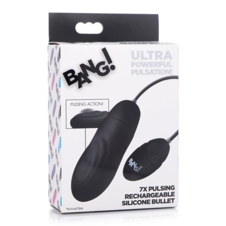 XR BRANDS BANG! 7X PULSING RECHARGEABLE BULLET