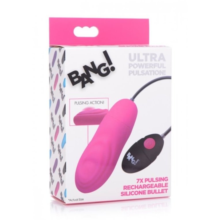 XR BRANDS BANG! 7X PULSING RECHARGEABLE BULLET