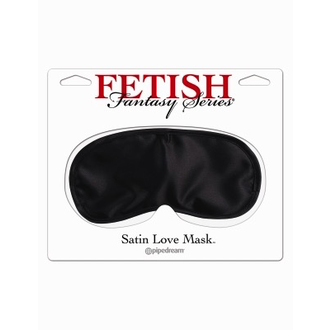 PIPEDREAM SATIN LOVE MASK BLACK