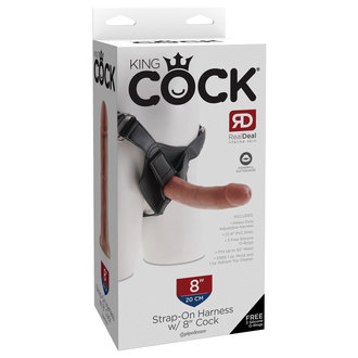 PIPEDREAM KING COCK STRAP ON HARNESS W/ 8"