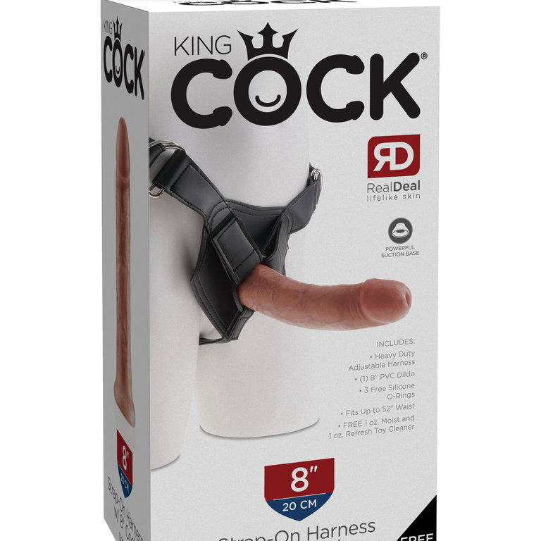 PIPEDREAM KING COCK STRAP ON HARNESS W/ 8"