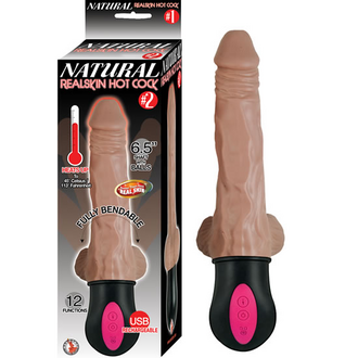 NASS TOYS NATURAL REALSKIN HOT COCK #2-BROWN