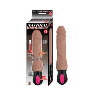 NASS TOYS NATURAL REALSKIN HOT COCK #3-BROWN