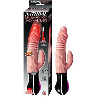 NASS TOYS NATURAL REALSKIN HOT COCK JACKHAMMER-FLESH