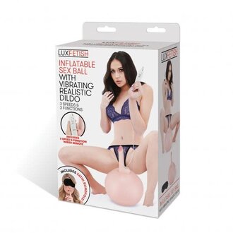 ELECTRIC/HUSTLER LUX FETISH INFLATABLE SEX BALL W/ VIBRATING DILDO