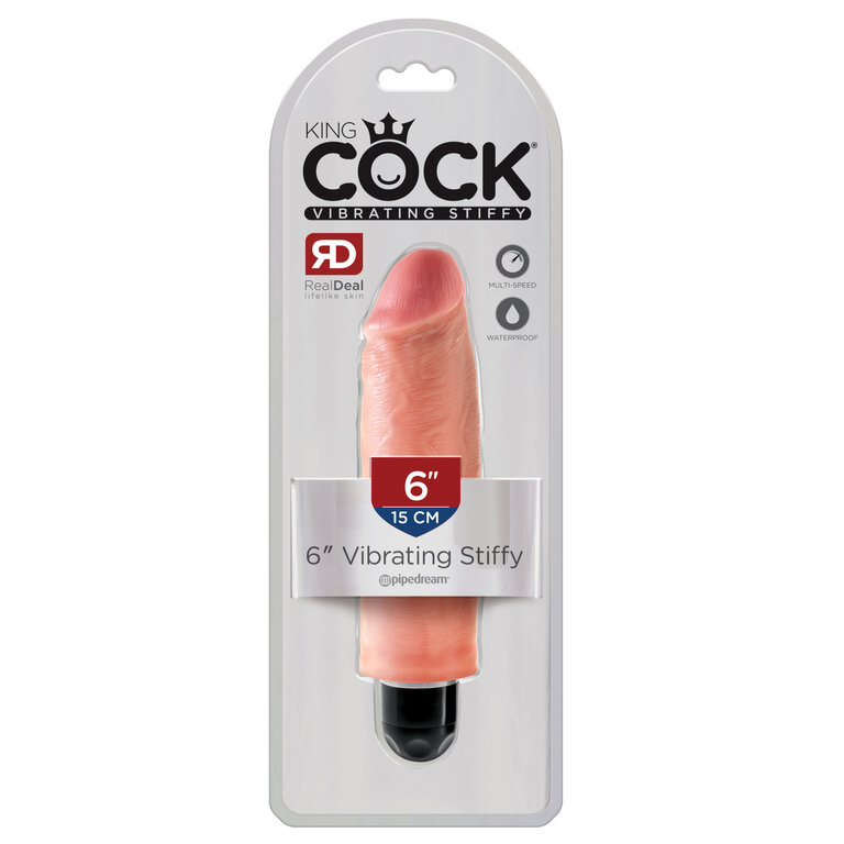 PIPEDREAM KING COCK 6 IN VIBRATING STIFFY LIGHT