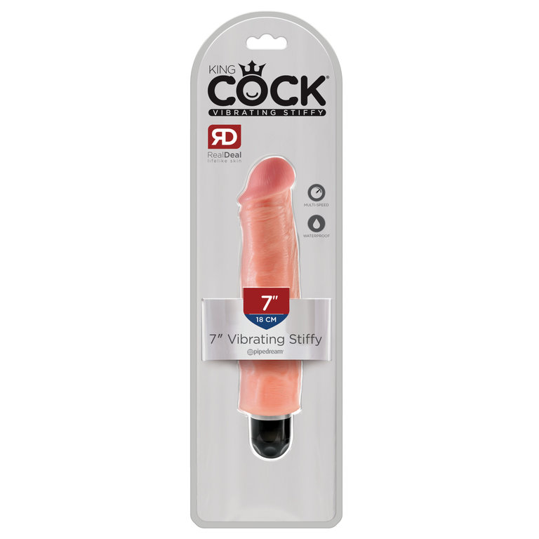 PIPEDREAM KING COCK 7 IN VIBRATING STIFFY LIGHT